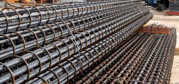 Rebar helical cages welded fixed piling cage